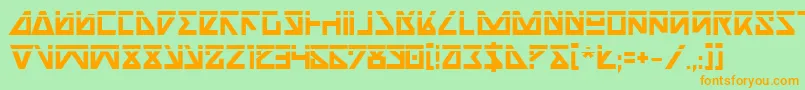 NickTurboBoldLaser Font – Orange Fonts on Green Background