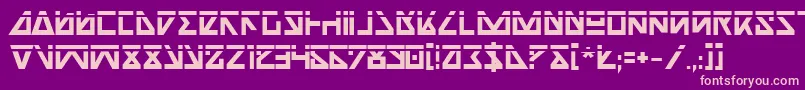 NickTurboBoldLaser Font – Pink Fonts on Purple Background