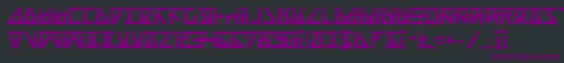 NickTurboBoldLaser-fontti – violetit fontit mustalla taustalla