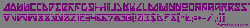 NickTurboBoldLaser Font – Purple Fonts on Gray Background