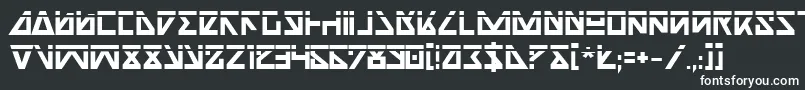 NickTurboBoldLaser Font – White Fonts on Black Background