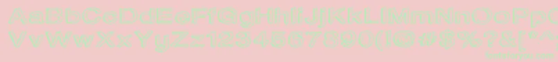 Waterontheoil Font – Green Fonts on Pink Background