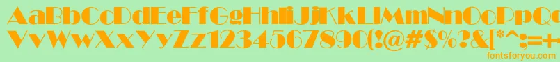 More about ShowLight Font ShowLight Font – Orange Fonts on Green Background