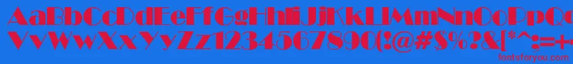 More about ShowLight Font ShowLight Font – Red Fonts on Blue Background