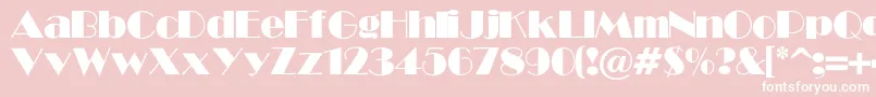 ShowLight Font – White Fonts on Pink Background