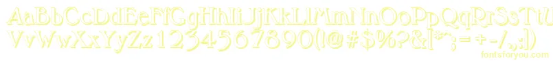 MelbourneshadowRegular Font – Yellow Fonts