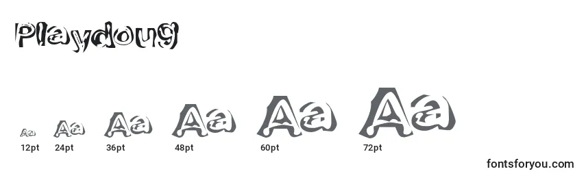 Playdoug Font Sizes