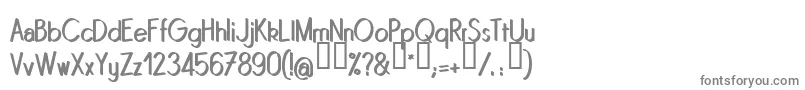 Quinrg Font – Gray Fonts on White Background