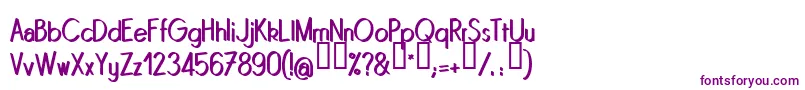 Quinrg-Schriftart – Violette Schriften