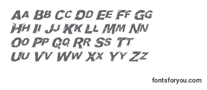 WoodcutItalic Font