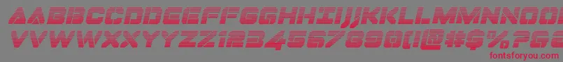 Dominojackgradital Font – Red Fonts on Gray Background