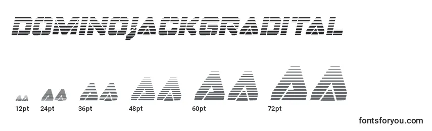 Dominojackgradital Font Sizes