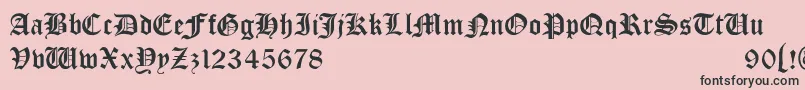 Bono Font – Black Fonts on Pink Background