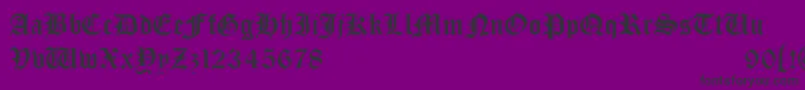 Bono Font – Black Fonts on Purple Background