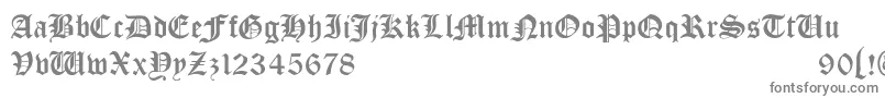 フォントBono – 白い背景に灰色の文字