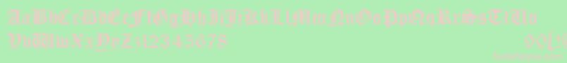 Bono Font – Pink Fonts on Green Background