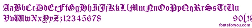 Bono Font – Purple Fonts on White Background