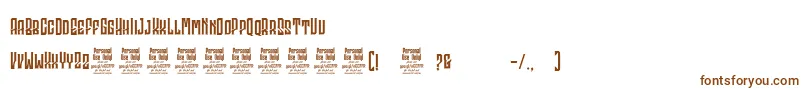 GodhongPersonalUse Font – Brown Fonts on White Background