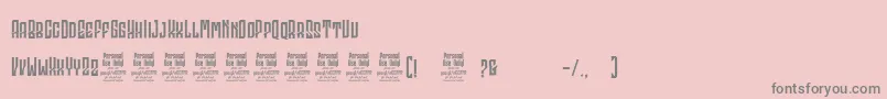 GodhongPersonalUse Font – Gray Fonts on Pink Background