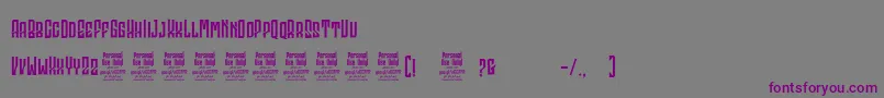 GodhongPersonalUse Font – Purple Fonts on Gray Background