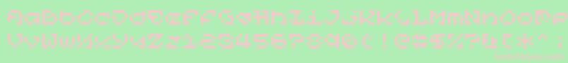 フォントPixelOrGtfo – 緑の背景にピンクのフォント