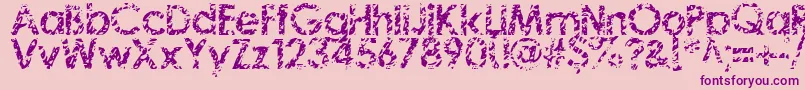 WhatsupWitchoo Font – Purple Fonts on Pink Background