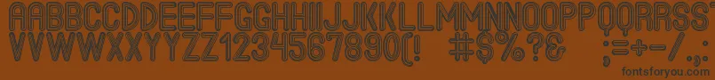 TheJackBrownStPersonalUse Font – Black Fonts on Brown Background