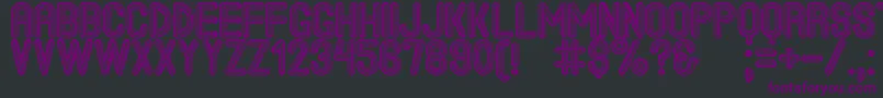 TheJackBrownStPersonalUse Font – Purple Fonts on Black Background