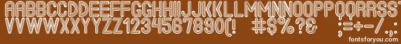 TheJackBrownStPersonalUse Font – White Fonts on Brown Background