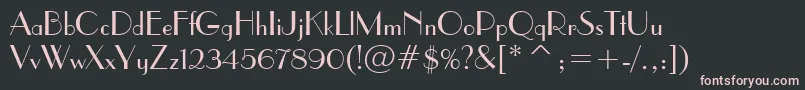 ParisianBt Font – Pink Fonts on Black Background