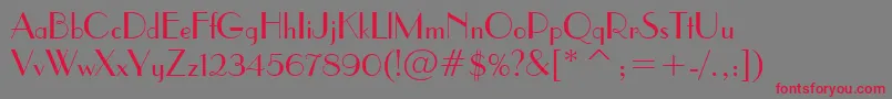 ParisianBt Font – Red Fonts on Gray Background