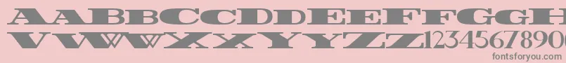 FatestWide Font – Gray Fonts on Pink Background