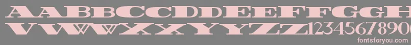 FatestWide Font – Pink Fonts on Gray Background