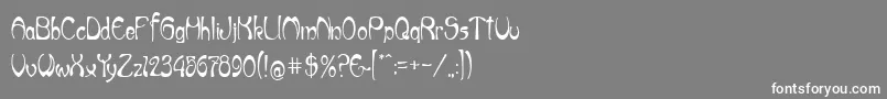 ArtNouveauCafe Font – White Fonts on Gray Background
