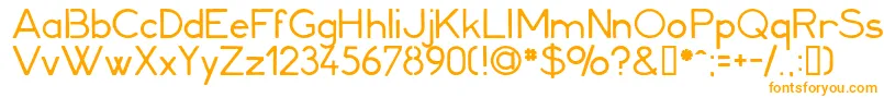 Шрифт Minerva1 – оранжевые шрифты