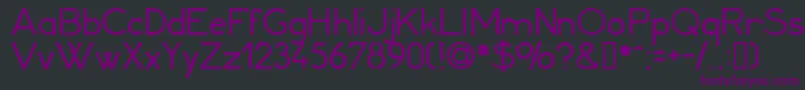Шрифт Minerva1 – фиолетовые шрифты на чёрном фоне