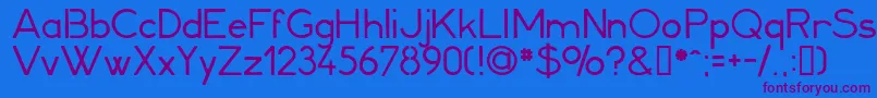 Minerva1 Font – Purple Fonts on Blue Background