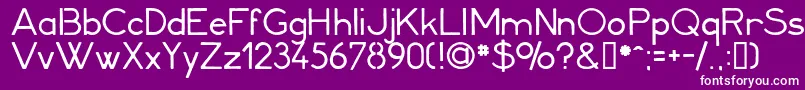 Minerva1 Font – White Fonts on Purple Background