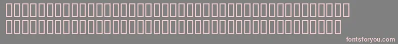 Fonte DfCalligraphicOrnamentsLet – fontes rosa em um fundo cinza