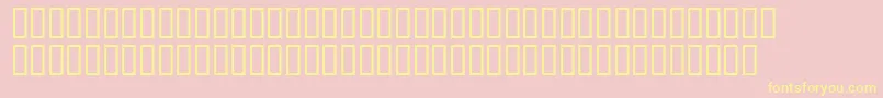 fuente DfCalligraphicOrnamentsLet – Fuentes Amarillas Sobre Fondo Rosa