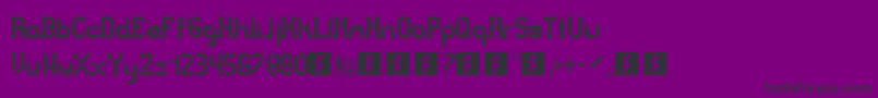 BadBoldCollege Font – Black Fonts on Purple Background