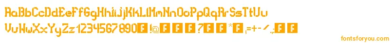 BadBoldCollege Font – Orange Fonts on White Background