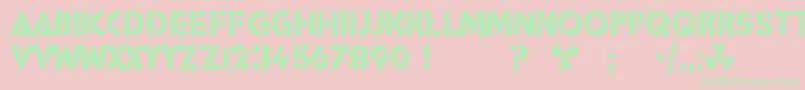 Icbmss20 Font – Green Fonts on Pink Background