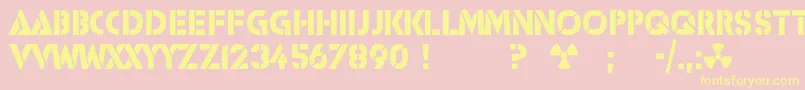 Icbmss20 Font – Yellow Fonts on Pink Background