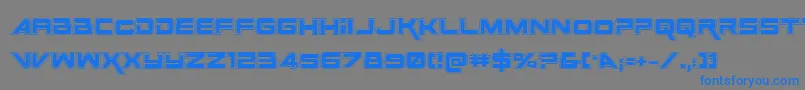 SpaceRangerAcademyRegular Font – Blue Fonts on Gray Background