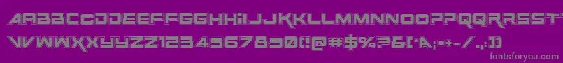 SpaceRangerAcademyRegular Font – Gray Fonts on Purple Background