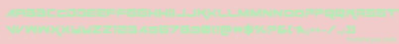 SpaceRangerAcademyRegular Font – Green Fonts on Pink Background