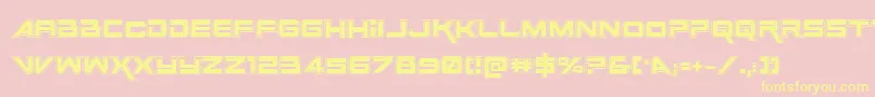 Police SpaceRangerAcademyRegular – polices jaunes sur fond rose