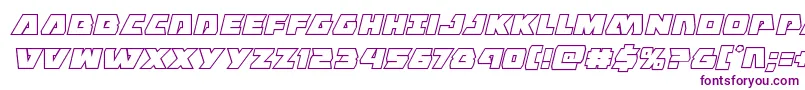 Eaglestrikeboldoutital-Schriftart – Violette Schriften