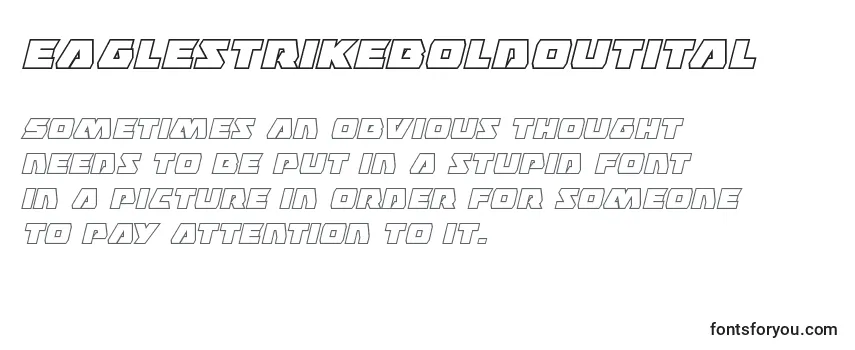 Eaglestrikeboldoutital Font